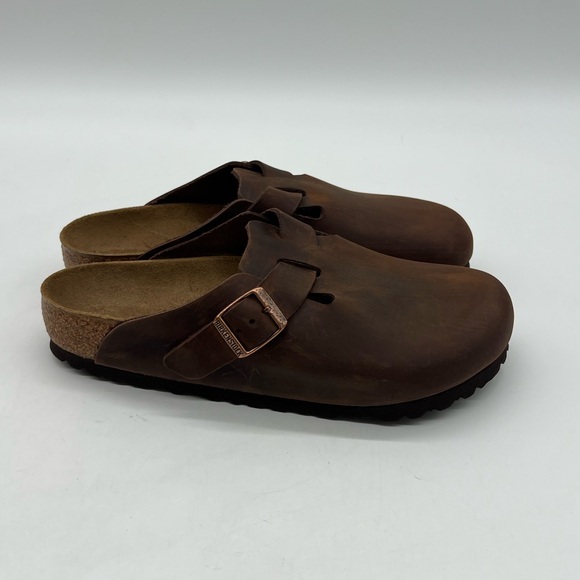 Birkenstock Boston Women’s Sz 8 Brown Habana Oiled Leather Soft Footbed Shoes. - Picture 7 of 12